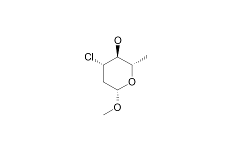 METHYL-3-CHLORO-2,3,6-TRIDEOXY-L-ARABINO-HEXOPYRANOSIDE;MAJOR-ANOMER