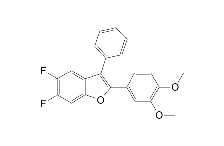 2-(3,4-DIMETHOXYPHENYL)-5,6-DIFLUORO-3-PHENYLBENZO-[B]-FURAN