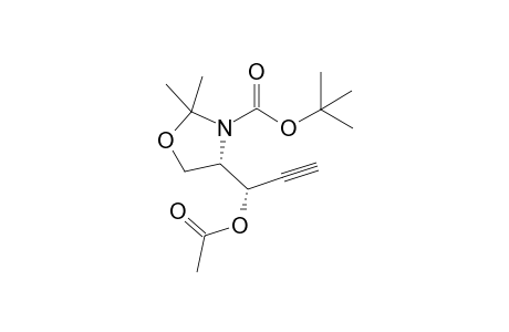 (S,S)-2,2-Dimethyl-4-(1-acetoxy-prop-2-inyl)-oxazolidine-3-carbamic acid tert-butyl ester
