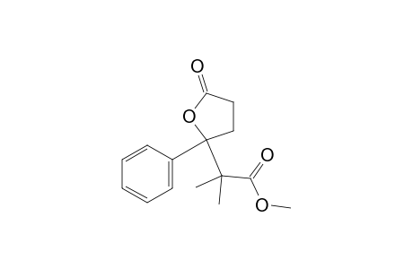 methyl 2-methyl-2-(5-oxo-2-phenyltetrahydrofuran-2-yl)propanoate
