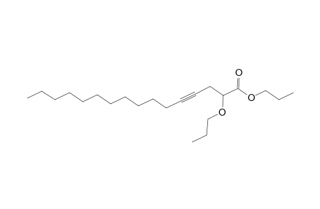 4-Hexadecynoic acid, 2-propoxy-, propyl ester