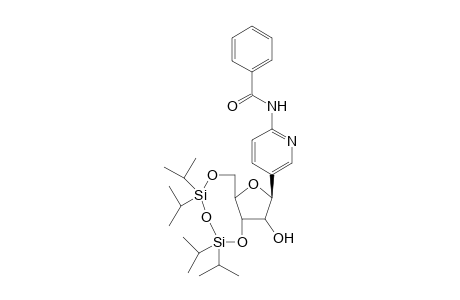 2-(N-Benzoylamino)-5-[3',5'-O-(1",1",3",3"-tetraisopropyl-disiloxane-1",3"-diyl)-.beta.-D-ribofuranosyl]-pyridine