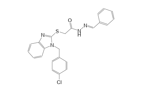 acetic acid, [[1-[(4-chlorophenyl)methyl]-1H-benzimidazol-2-yl]thio]-, 2-[(E)-phenylmethylidene]hydrazide