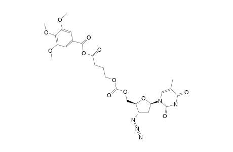3'-AZIDO-3'-DEOXYTHYMIDIN-5'-YL-O-(3-CARBOXYPROPYL)-CARBONATE-(3,4,5-TRIMETHOXYBENZOIC-ACID)-MIXED-ANHYDRIDE