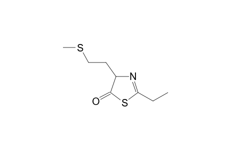 2-ethyl-4-(2-methylsulfanylethyl)-4H-1,3-thiazol-5-one
