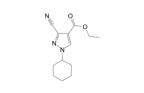 3-cyano-1-cyclohexyl-pyrazole-4-carboxylic acid ethyl ester