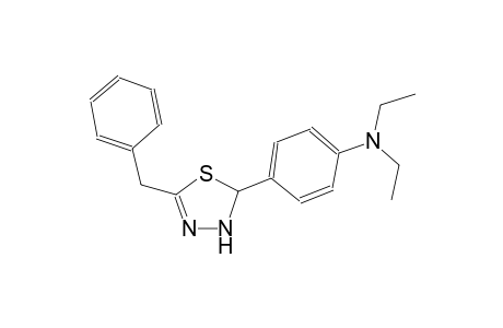 benzenamine, 4-[2,3-dihydro-5-(phenylmethyl)-1,3,4-thiadiazol-2-yl]-N,N-diethyl-