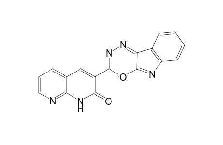 2-(1,8-Naphthyridin-2-one-3-yl)[1,3,4]oxadiazino[6,5-b]indole