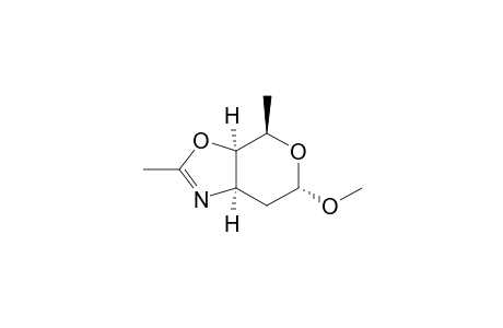 4H-Pyrano[4,3-d]oxazole, 3a,6,7,7a-tetrahydro-6-methoxy-2,4-dimethyl-, (3a.alpha.,4.beta.,6.alpha.,7a.alpha.)-(.+-.)-