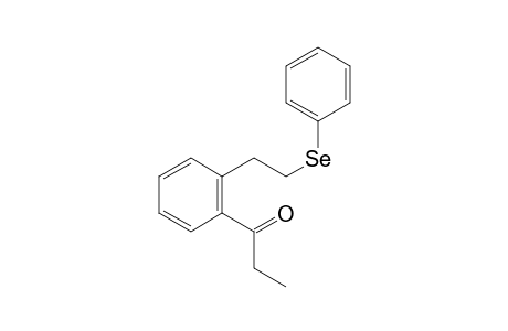 1-[2-[2-(Phenylselanyl)ethyl]phenyl]propan-1-one