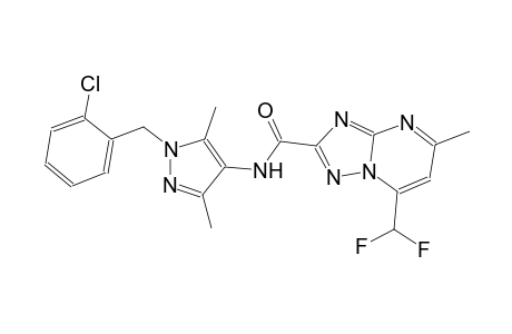 N-[1-(2-chlorobenzyl)-3,5-dimethyl-1H-pyrazol-4-yl]-7-(difluoromethyl)-5-methyl[1,2,4]triazolo[1,5-a]pyrimidine-2-carboxamide