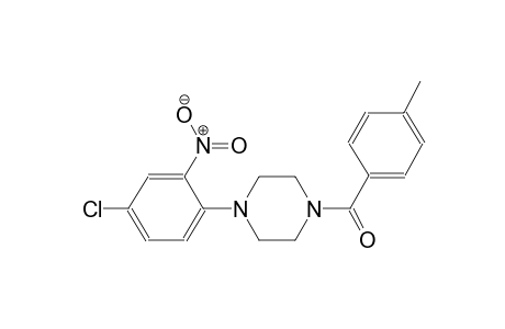 1-(4-chloro-2-nitrophenyl)-4-(4-methylbenzoyl)piperazine