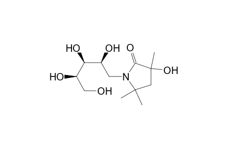 D-Ribitol, 1-deoxy-1-(3-hydroxy-3,5,5-trimethyl-2-oxo-1-pyrrolidinyl)-