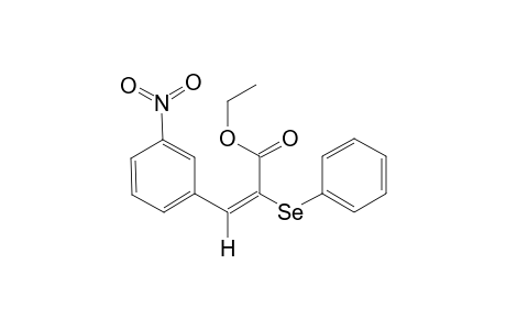 (E)-ETHYL-2-(PHENYLSELENO)-3-(3-NITROPHENYL)-2-PROPENOATE