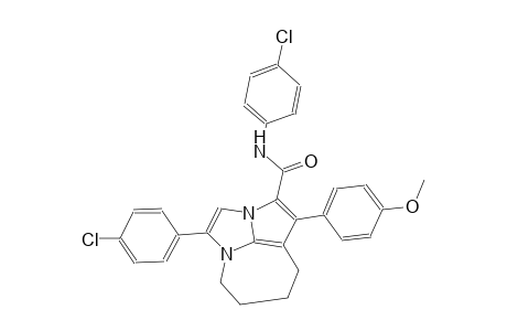 N,4-bis(4-chlorophenyl)-1-(4-methoxyphenyl)-5,6,7,8-tetrahydro-2a,4a-diazacyclopenta[cd]azulene-2-carboxamide