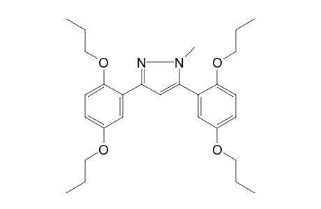 3,5-bis(2,5-dipropoxyphenyl)-1-methylpyrazole