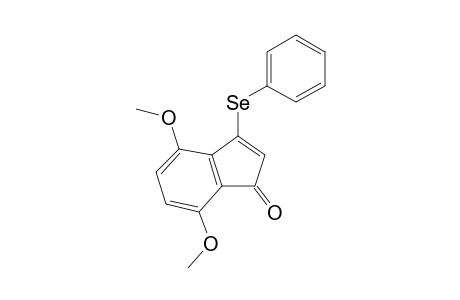 1H-inden-1-one, 4,7-dimethoxy-3-(phenylseleno)-