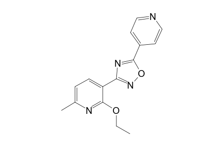 2-Ethoxy-6-methyl-3-[5-(4-pyridinyl)-1,2,4-oxadiazol-3-yl]pyridine