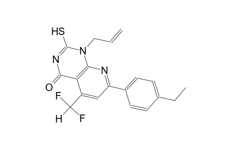 pyrido[2,3-d]pyrimidin-4(1H)-one, 5-(difluoromethyl)-7-(4-ethylphenyl)-2-mercapto-1-(2-propenyl)-