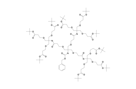 BENZYL-N-TRIS-[(2-[[(TRIS-[[2-(TERT.-BUTOXYCARBONYL)-ETHOXY]-METHYL]-METHYL)-AMINO]-CARBONYL]-ETHOXY)-METHYL]-METHYLCARBAMATE