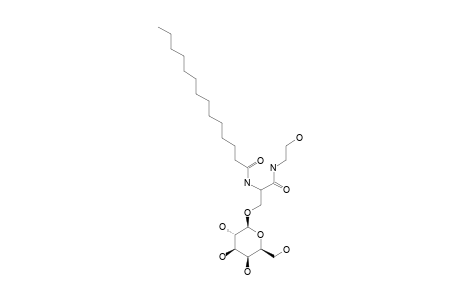 3-O-(BETA-D-GALACTOPYRANOSYL)-N-(TETRADECANOYL)-L-SERINE-2-HYDROXYETHANAMIDE;II-GAL-SER-[C2OH]-[C14]