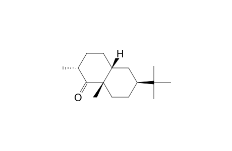 (2.alpha.,4a.beta.,6.beta.,8a.beta.)-6-(1,1-dimethylethyl)octahydro-2,8a-dimethyl-1(2H)-naphthlenone