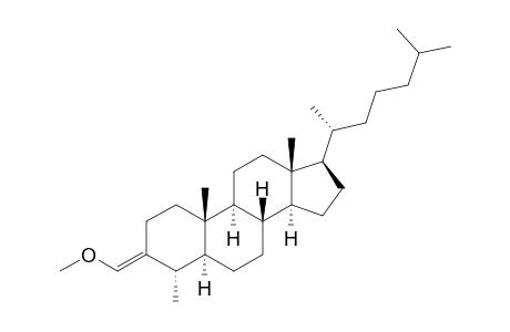 (E)-3-Methoxymethylene-4.alpha.-methyl-5.alpha.-cholestane
