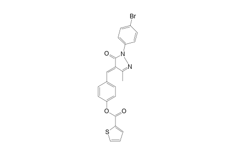 2-Thiophenecarboxylic acid, 4-[[1-(4-bromophenyl)-1,5-dihydro-3-methyl-5-oxo-4H-pyrazol-4-yliden]methyl]phenyl ester