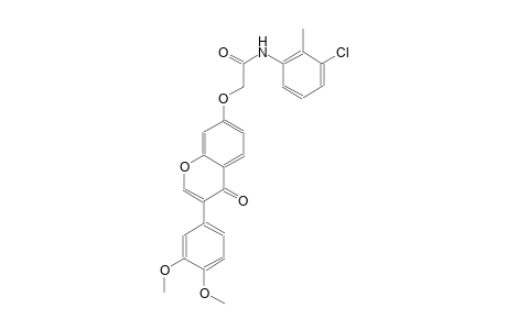 acetamide, N-(3-chloro-2-methylphenyl)-2-[[3-(3,4-dimethoxyphenyl)-4-oxo-4H-1-benzopyran-7-yl]oxy]-