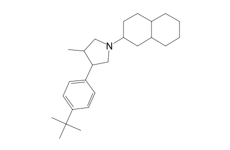 Pyrrolidine, 1-(decahydro-2-naphthalenyl)-3-[4-(1,1-dimethylethyl)phenyl]-4-methyl-