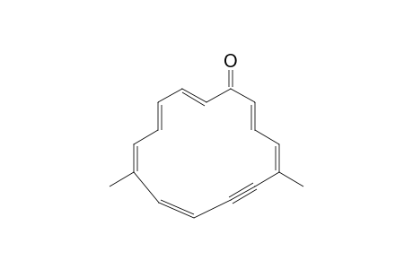 (2E,4E,6Z,8Z,12Z,14E)-7,12-dimethyl-1-cyclopentadeca-2,4,6,8,12,14-hexaen-10-ynone