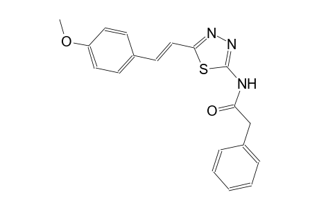 N-{5-[(E)-2-(4-methoxyphenyl)ethenyl]-1,3,4-thiadiazol-2-yl}-2-phenylacetamide