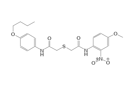 N-(4-butoxyphenyl)-2-((2-((4-methoxy-2-nitrophenyl)amino)-2-oxoethyl)thio)acetamide
