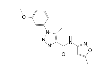 1H-1,2,3-triazole-4-carboxamide, 1-(3-methoxyphenyl)-5-methyl-N-(5-methyl-3-isoxazolyl)-