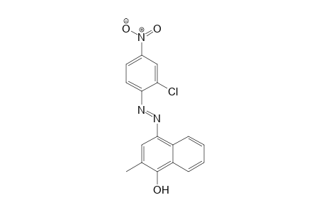 1-Naphthalenol, 4-[2-(2-chloro-4-nitrophenyl)diazenyl]-2-methyl-