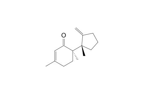 (6R)-3,6-dimethyl-6-[(1S)-1-methyl-2-methylene-cyclopentyl]cyclohex-2-en-1-one