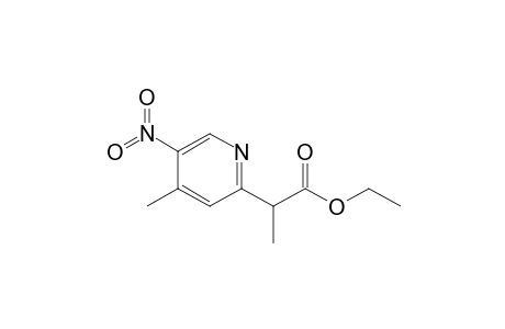 2-[1'-(Ethoxycarbonyl)ethyl]-5-nitro-4-methylpyridine