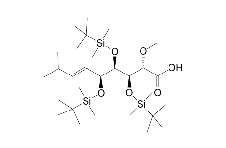 (6E)-6,7,8,9-Tetradeoxy-3,4,5-tris-O-[(1,1-dimethylethyl)dimethylsilyl]-8-methyl-2-O-methyl-L-gulonon-6-enoic acid