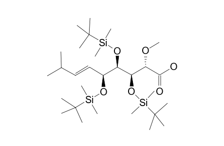 (6E)-6,7,8,9-Tetradeoxy-3,4,5-tris-O-[(1,1-dimethylethyl)dimethylsilyl]-8-methyl-2-O-methyl-L-gulonon-6-enoic acid