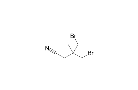 4-Bromo-3-(bromomethyl)-3-methylbutanenitrile
