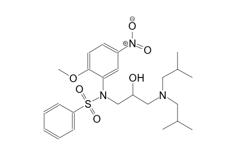 benzenesulfonamide, N-[3-[bis(2-methylpropyl)amino]-2-hydroxypropyl]-N-(2-methoxy-5-nitrophenyl)-