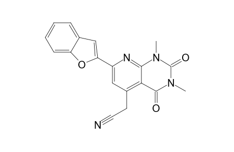 5-Cyanomethyl-7-(2-benzfuryl)-1,3-dimethyl-2,4-dioxopyrido[2,3-d]pyrimidine