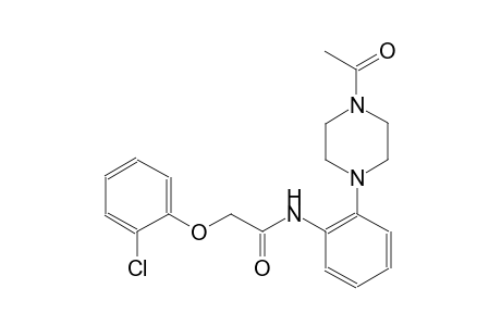 N-[2-(4-acetyl-1-piperazinyl)phenyl]-2-(2-chlorophenoxy)acetamide