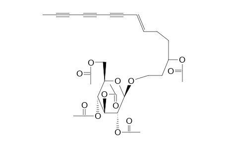 BETA-D-GLUCOPYRANOSYLOXY-3-HYDROXY-6-(E)-TETRADECENE-8,10,12-TRIYNE-PENTAACETATE