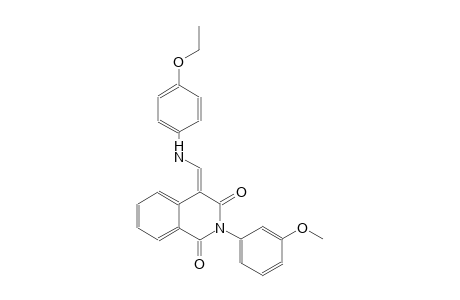 1,3(2H,4H)-isoquinolinedione, 4-[[(4-ethoxyphenyl)amino]methylene]-2-(3-methoxyphenyl)-, (4E)-