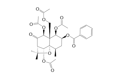 1-BETA,6-ALPHA,9-ALPHA,15-TETRAACETOXY-2-BETA-BENZOYLOXY-8-OXO-DIHYDRO-BETA-AGAROFURAN