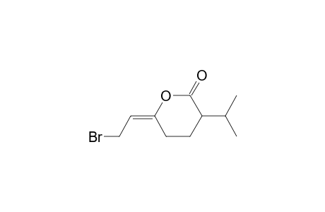 3-isopropyl-6(E)-(bromoethylidene)tetrahydro-2-pyranone