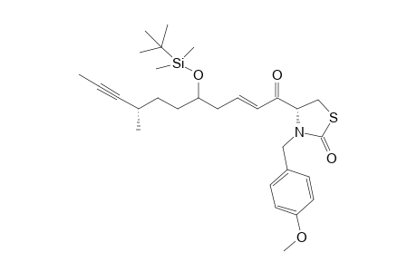 (4R)-4-((8S,E)-5-((tert-butyldimethylsilyl)oxy)-8-methylundec-2-en-9-ynoyl)-3-(4-methoxybenzyl)thiazolidin-2-one