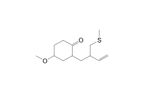 4-Methoxy-2-[2-[(methylthio)methyl]-3-butenyl]cyclohexanone