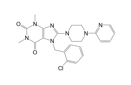 7-(2-chlorobenzyl)-1,3-dimethyl-8-[4-(2-pyridinyl)-1-piperazinyl]-3,7-dihydro-1H-purine-2,6-dione